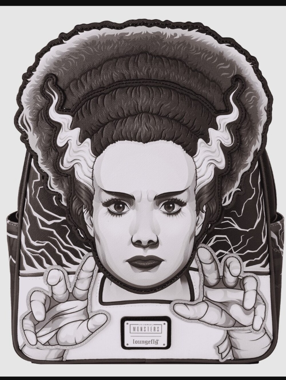 Loungefly Universal Monsters Exclusive The Bride Of Frankenstein Glow Backpack